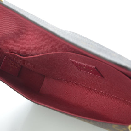 Louis Vuitton Monogram Pochette Felicie Chain Wallet Fuchsia 6 of 9