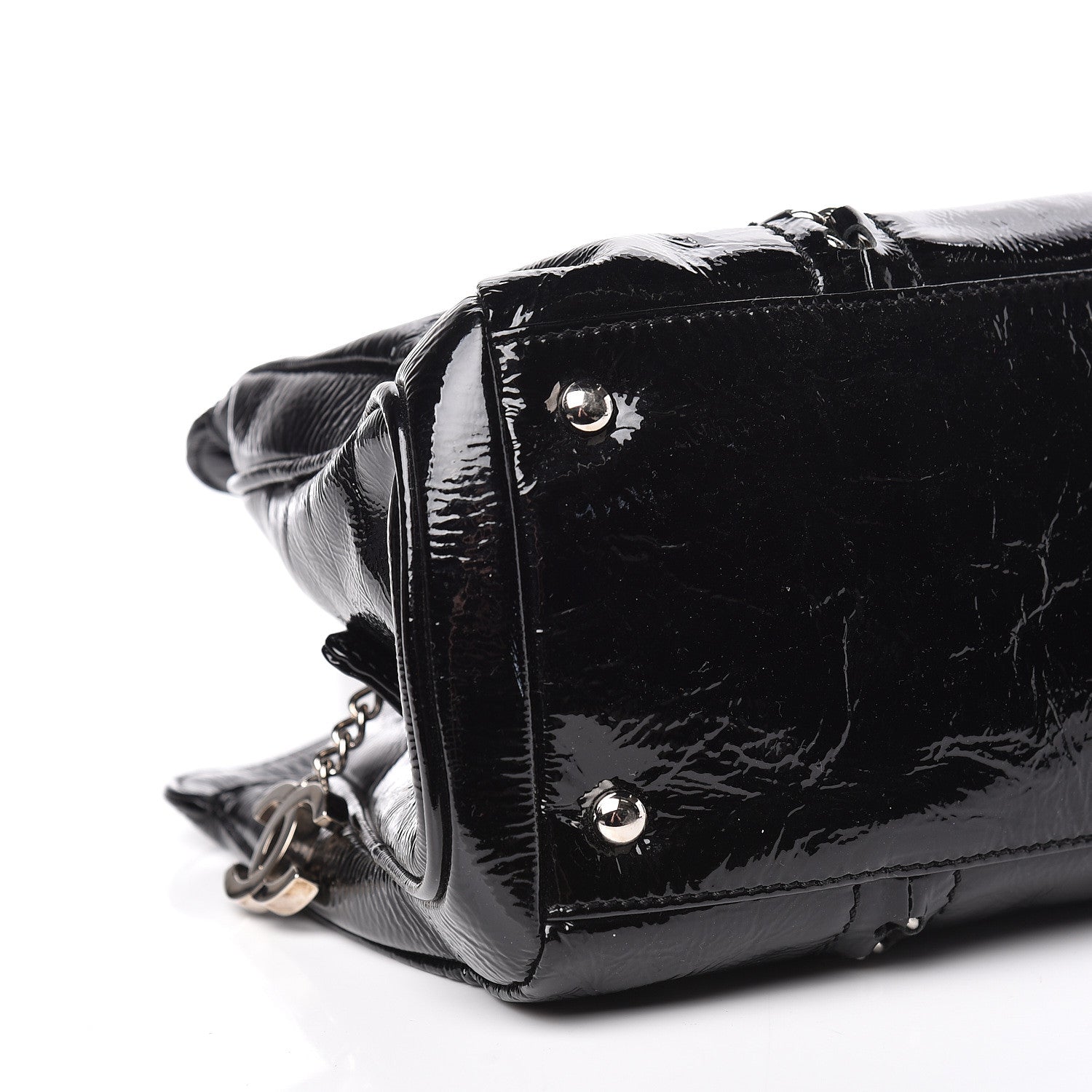 Chanel Patent Calfskin Small Luxe Ligne Tote Black 8 of 11