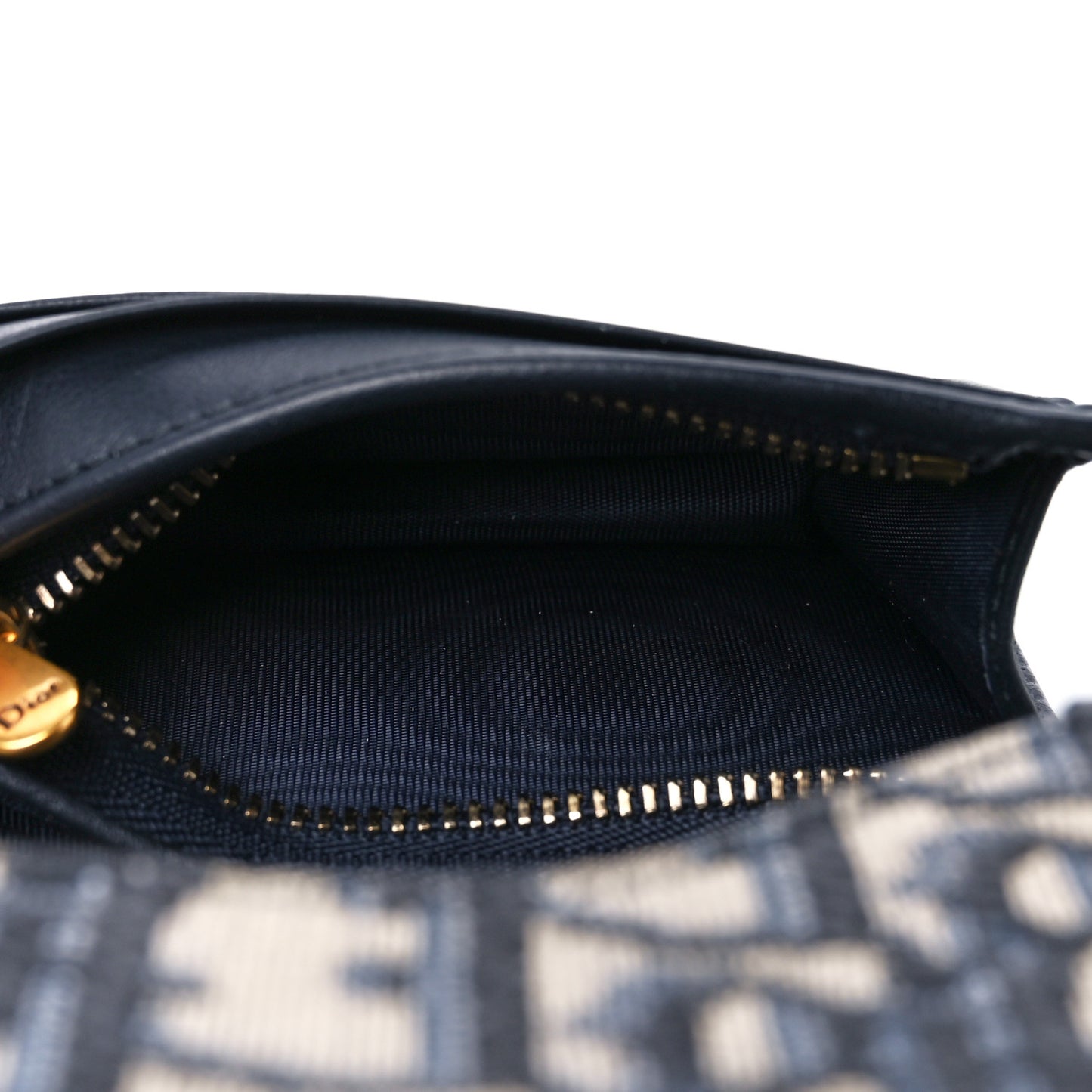 Oblique Saddle Lotus Wallet Blue