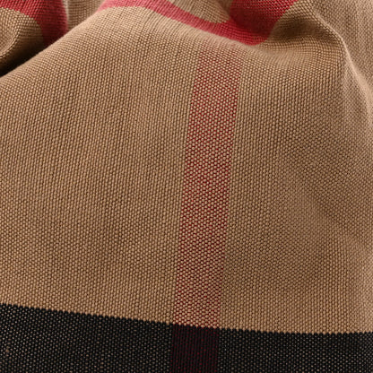 Burberry Canvas Mega Check Medium Ashby Bucket Bag Red 7 of 9