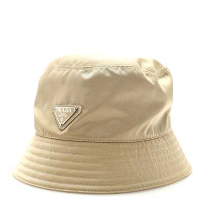 Prada Re-Nylon Metal Triangle Logo Womens Bucket Hat L Deserto 1 of 7