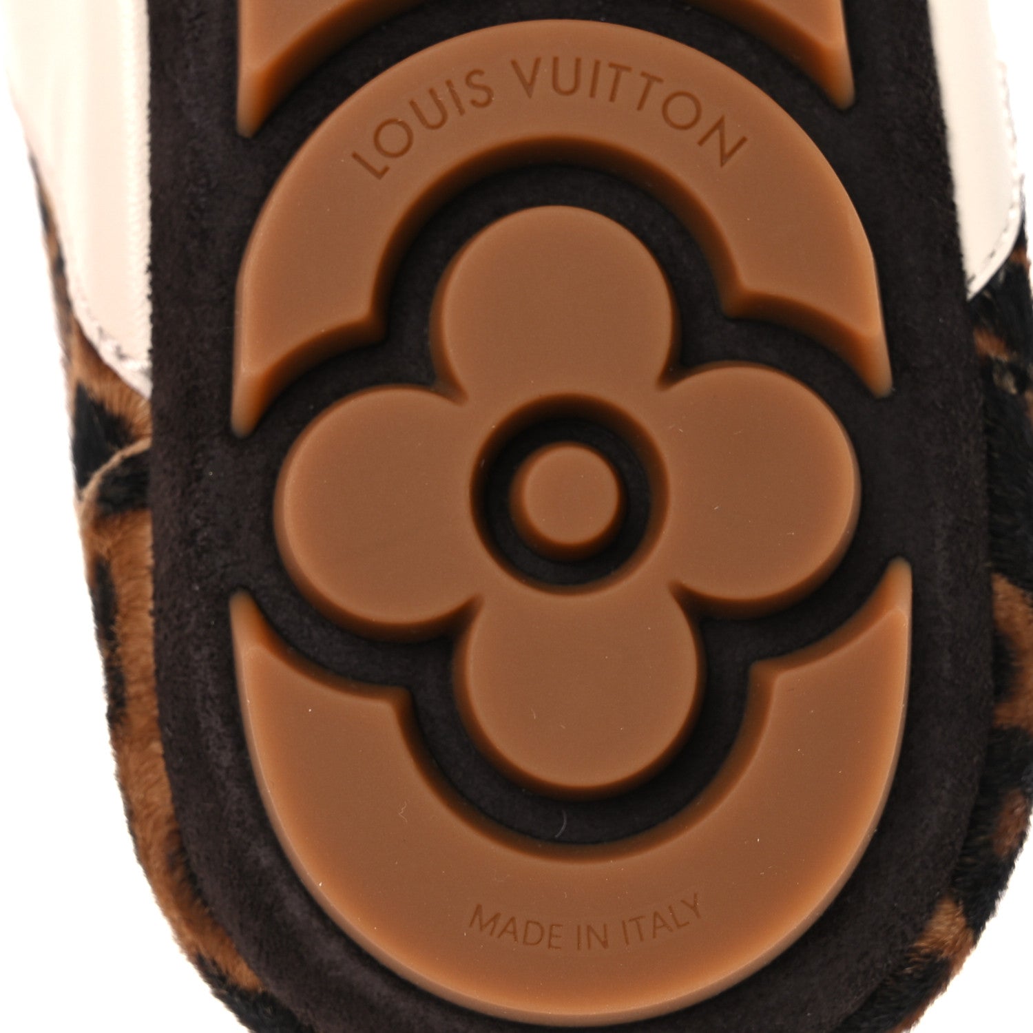 Louis Vuitton Calfskin Pony Hair Leopard LV Sneakerina 41 Brown 8 of 12