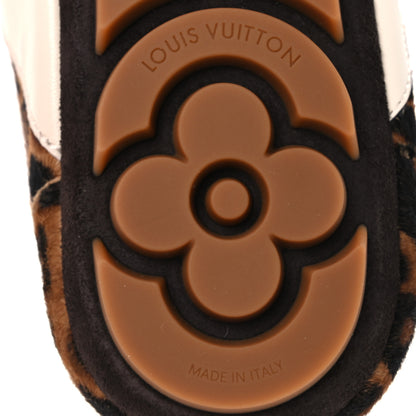 Louis Vuitton Calfskin Pony Hair Leopard LV Sneakerina 41 Brown 8 of 12