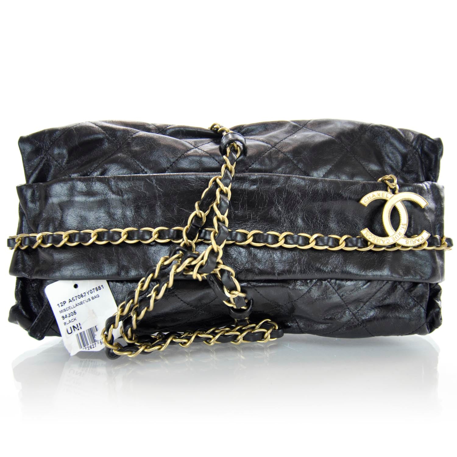 Chanel Calfskin Baluchon Black 1 of 9