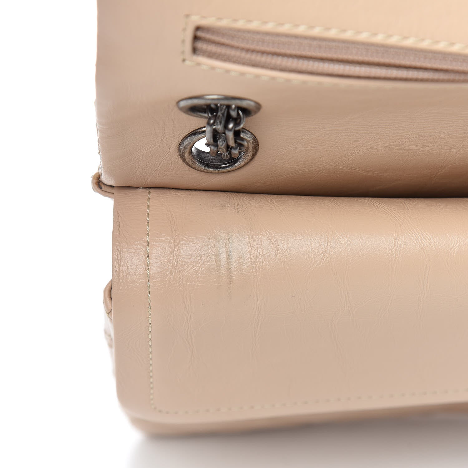 Chanel Aged Calfskin Quilted 2.55 Reissue 226 Flap Light Beige 11 of 12