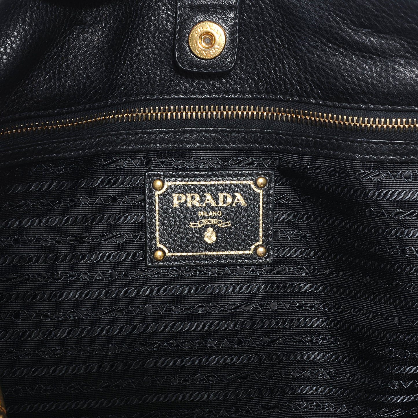Vitello Daino Tote Black