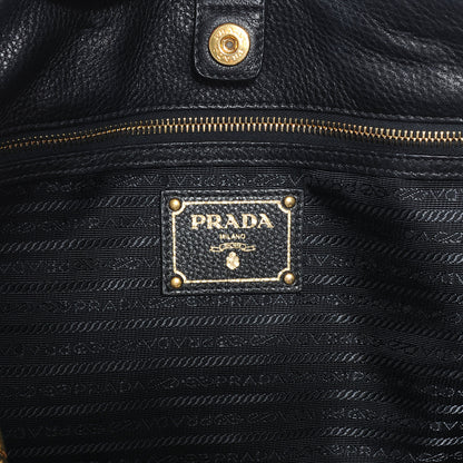 Prada Vitello Daino Tote Black 6 of 8