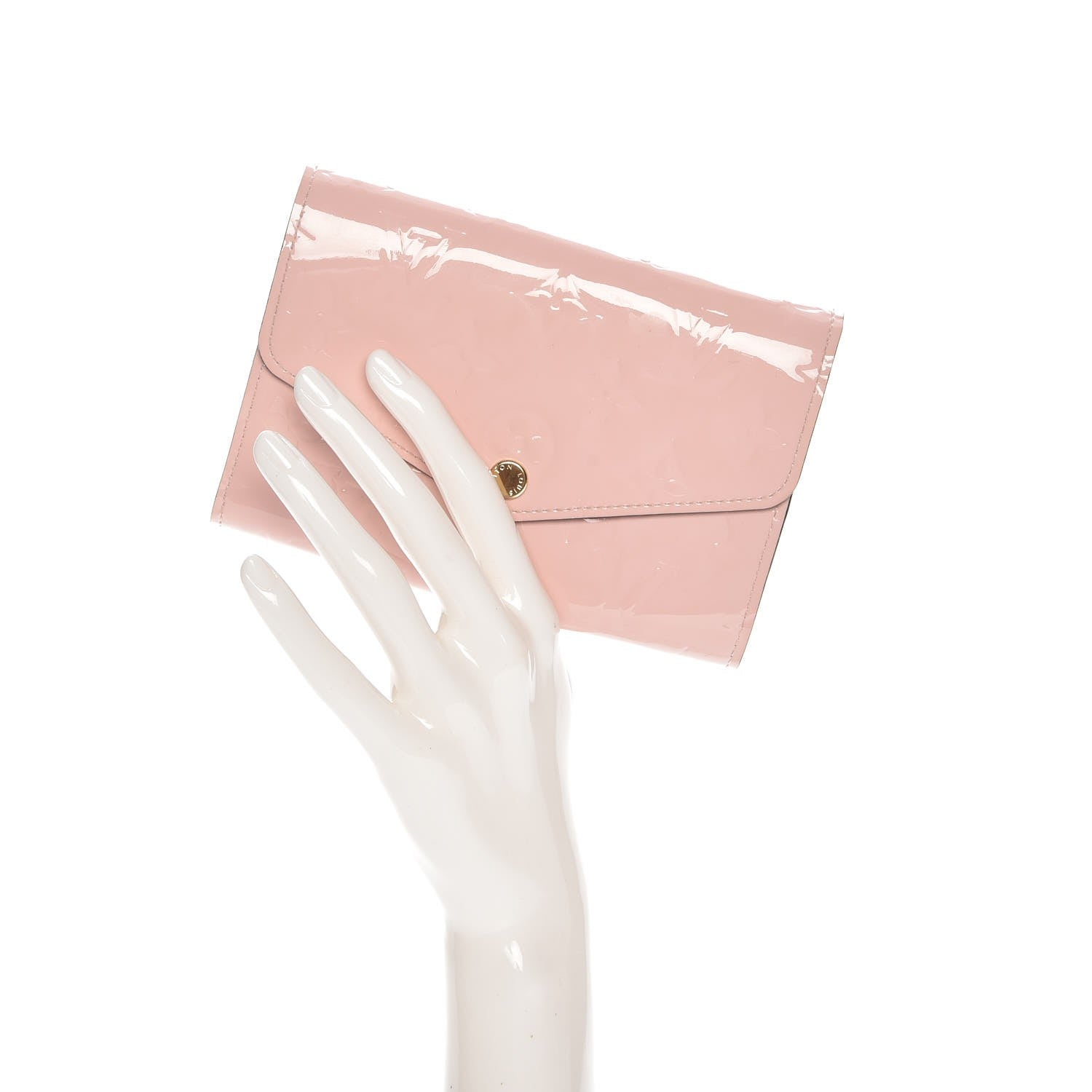 Louis Vuitton Vernis Sarah Compact Wallet Rose Ballerine 2 of 8