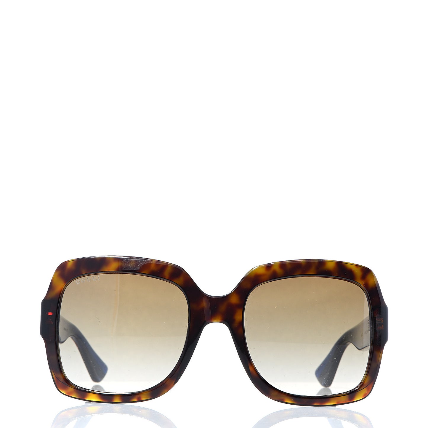 Oversize Square Web GG 0036S Sunglasses Tortoise