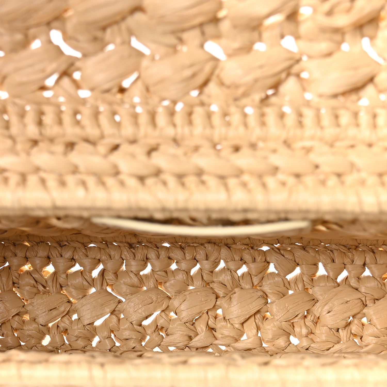 Celine Raffia Effect Claude Chain Shoulder Bag Natural 4 of 8