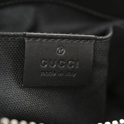 Gucci GG Supreme Monogram Web Small Flat Messenger Bag Black Grey 6 of 12