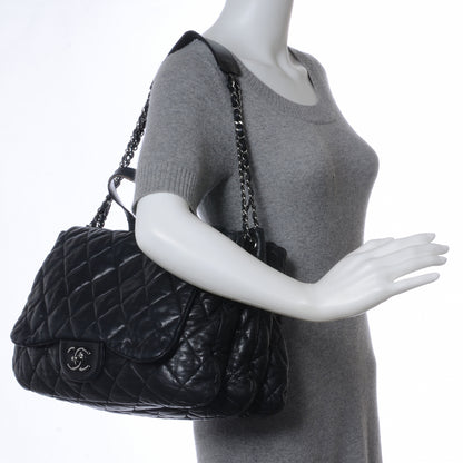 Chanel Lambskin Quilted Chanel 3 Maxi Tote Black 2 of 8