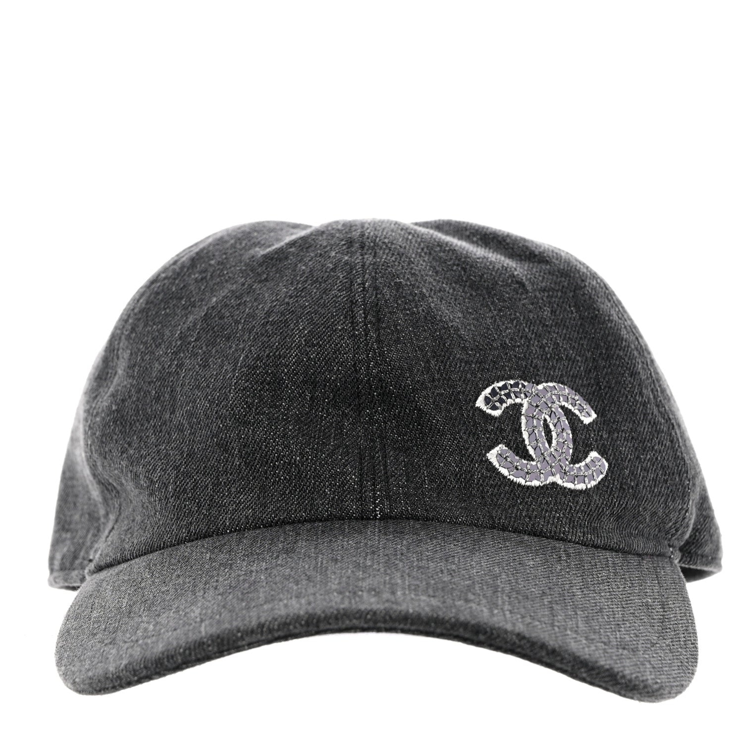 Chanel Cotton Sequin CC Cap Hat Black 3 of 8