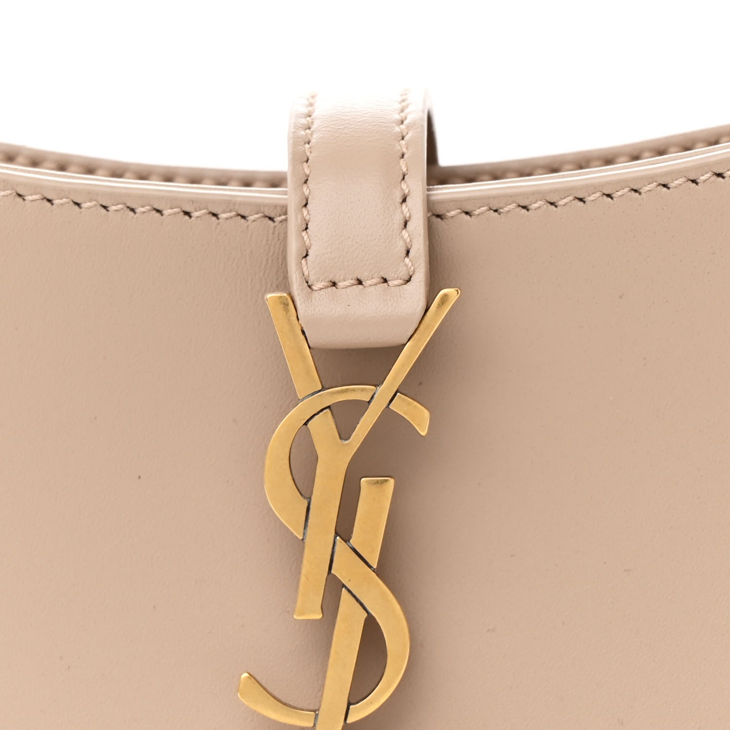 Saint Laurent Vegetable Le 5 A 7 Mini Hobo Dark Beige 8 of 11