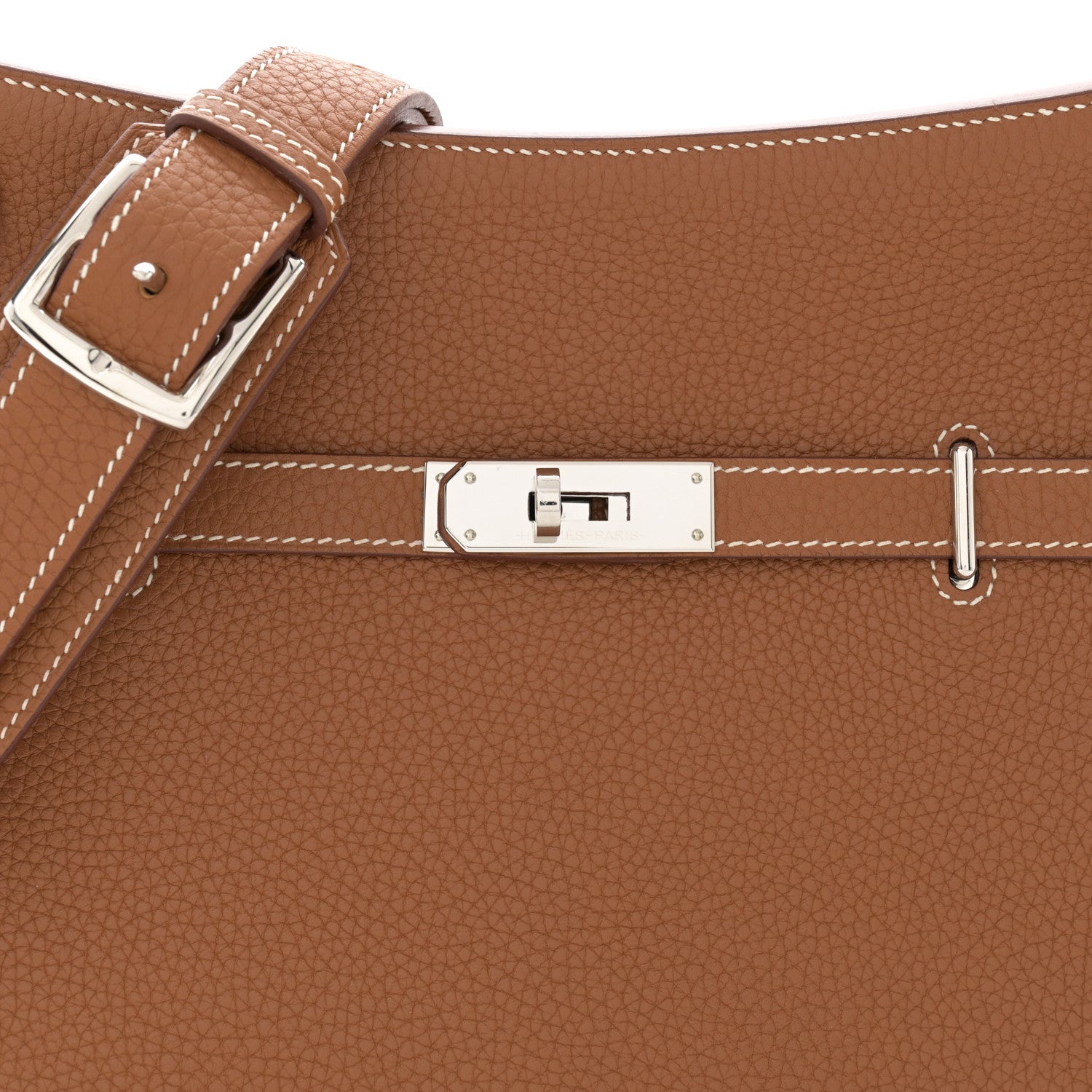 Hermes Taurillon Clemence Jypsiere 28 Gold 8 of 14