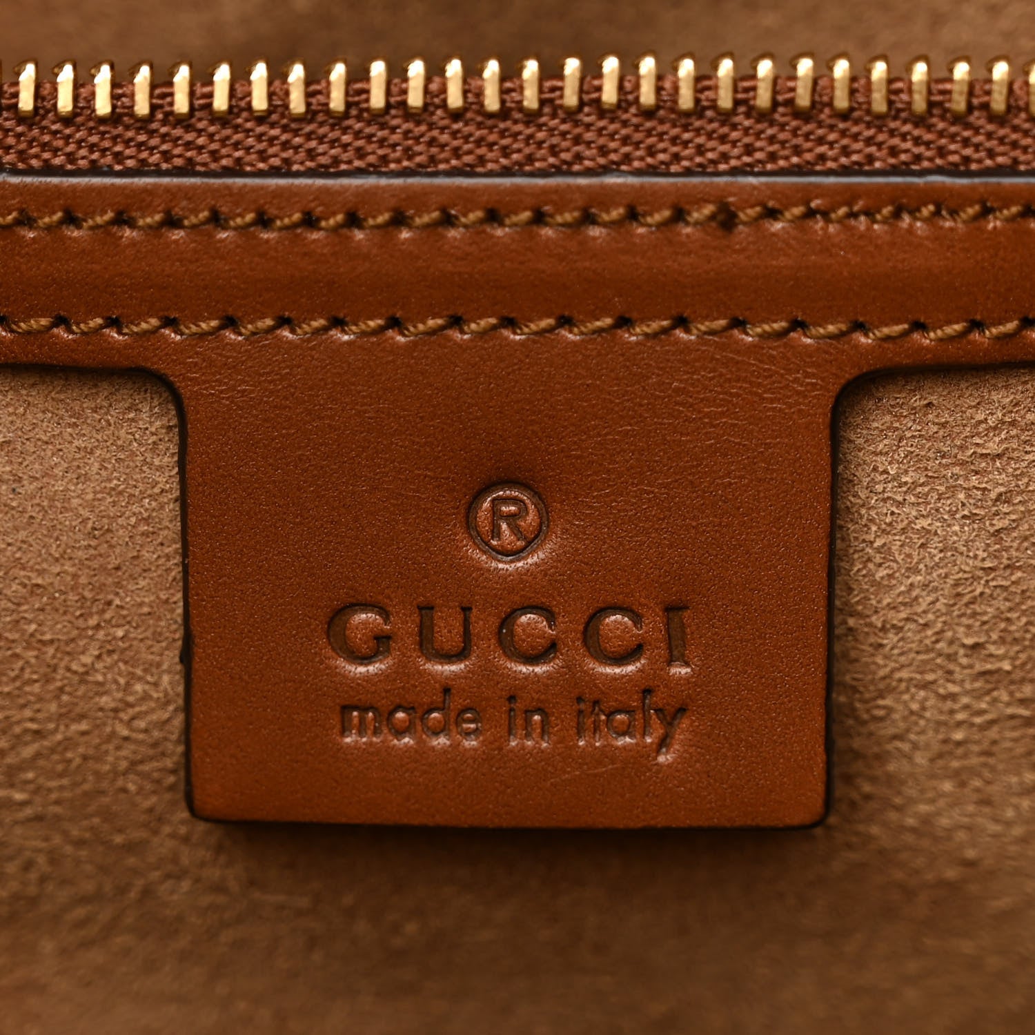 Gucci GG Supreme Monogram Linea A Foldover Tote Brown 6 of 11