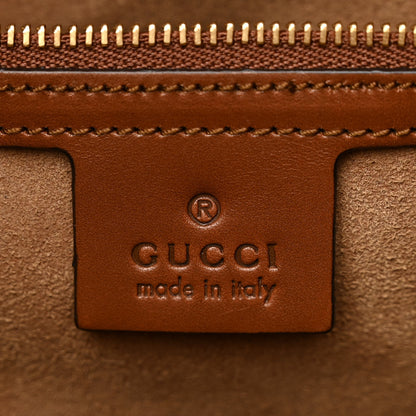 Gucci GG Supreme Monogram Linea A Foldover Tote Brown 6 of 11