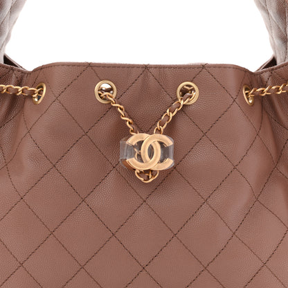 Chanel Caviar Quilted Small Chanel 25 Handbag Brown 8 of 10