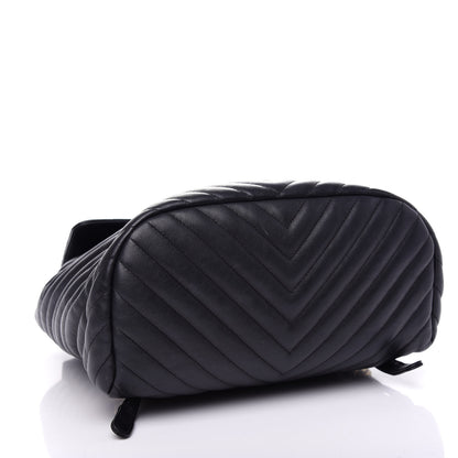 Chanel Calfskin Chevron Quilted Large Urban Spirit Backpack Black 4 of 10