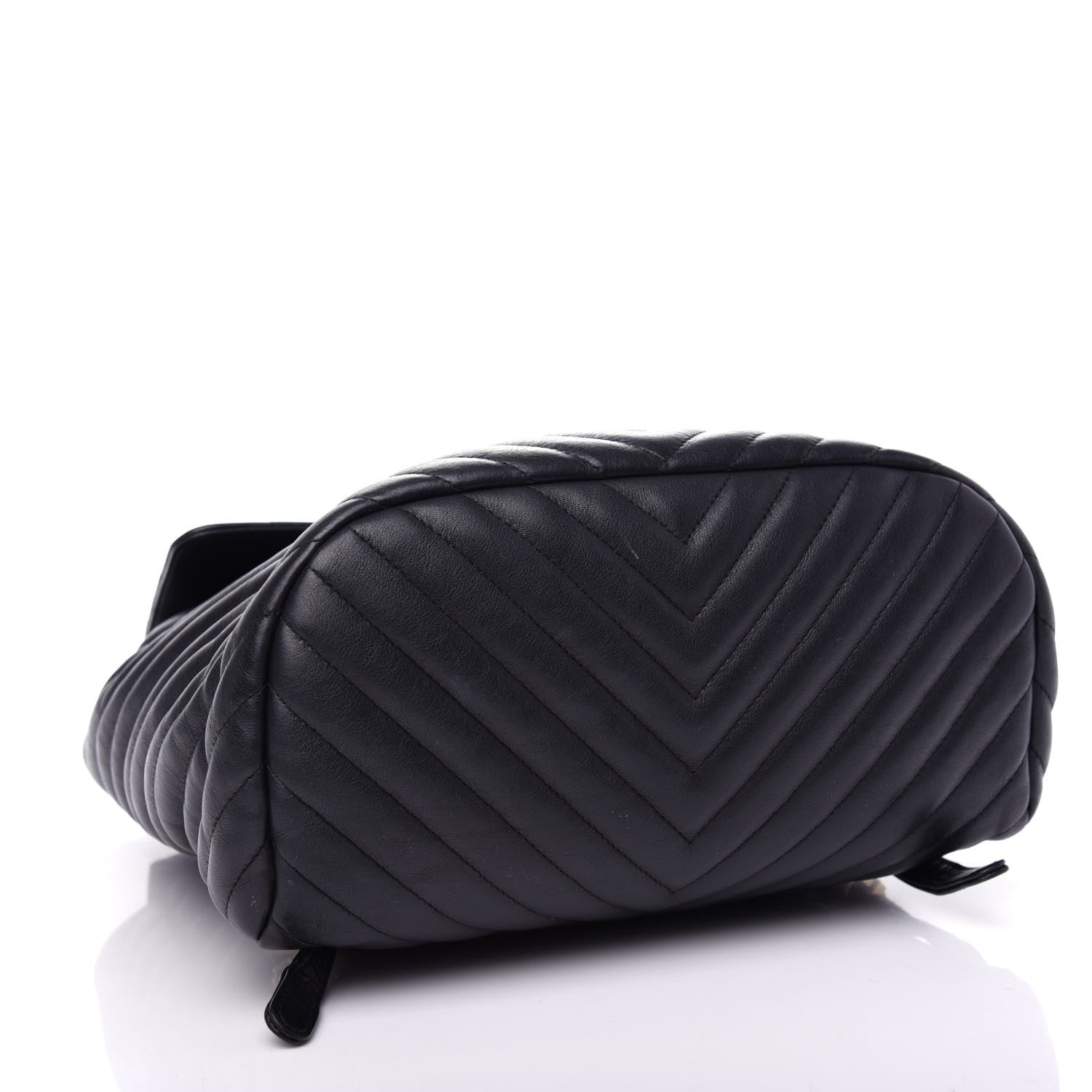 Chanel Calfskin Chevron Quilted Large Urban Spirit Backpack Black 4 of 10