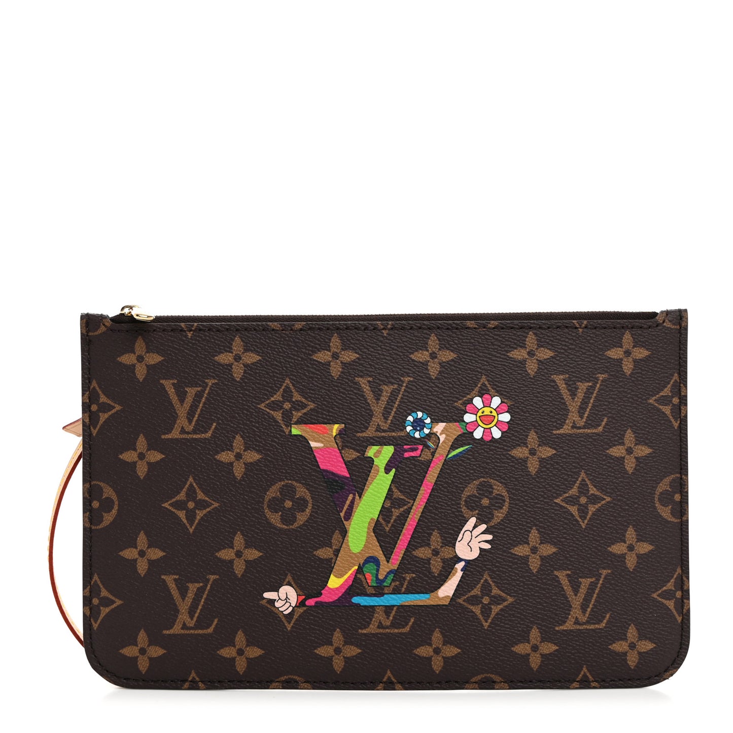 LV X TM Monogram Flowers Neverfull Pochette