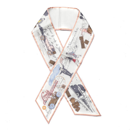 Louis Vuitton Silk LV Comics Bandeau Rose Poudre 1 of 5