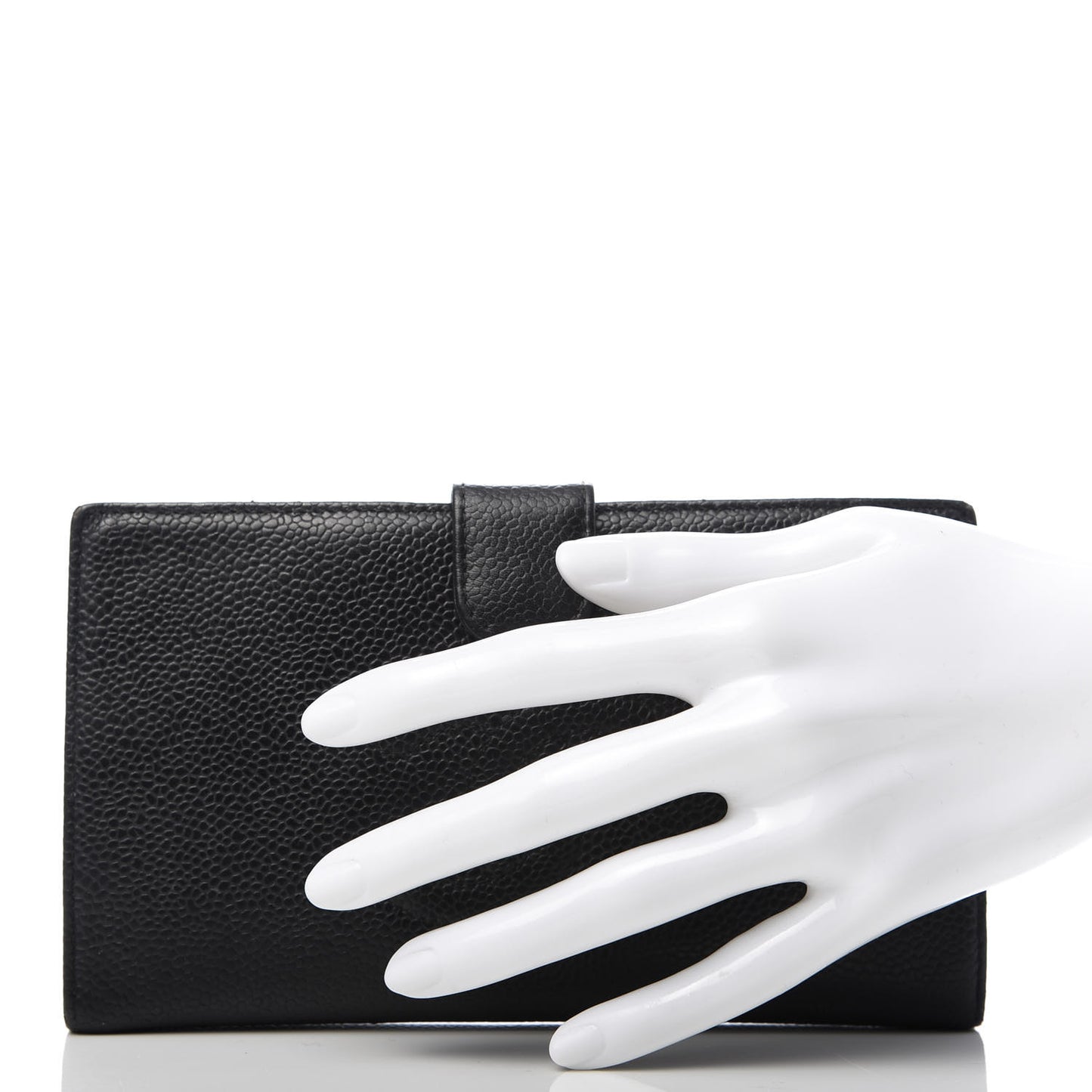 Caviar Timeless CC French Wallet Black