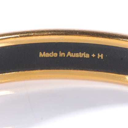 Hermes Enamel Printed Narrow Canoe Bracelet 65 4 of 5