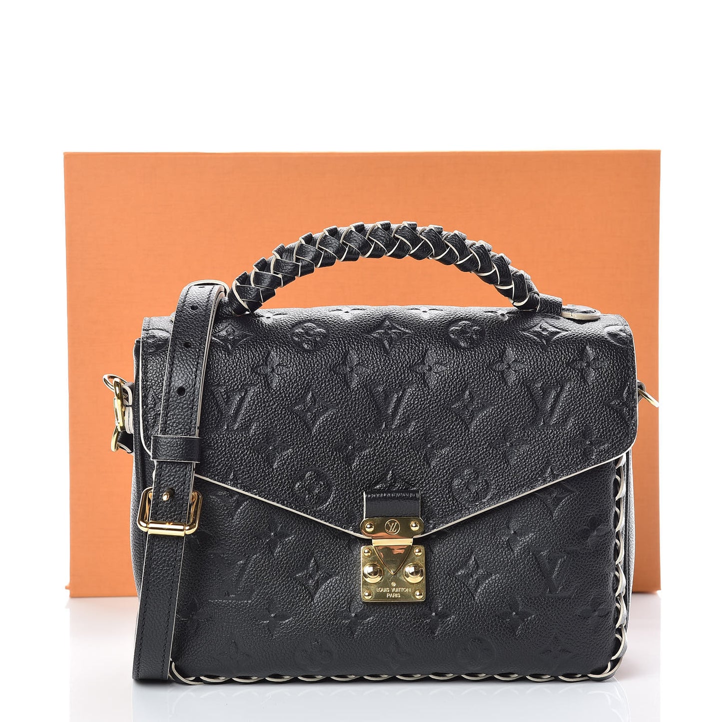 Empreinte Braided Pochette Metis Black