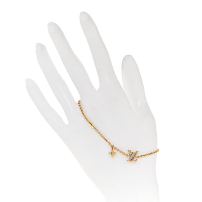 Louis Vuitton Metal Crystal LV Iconic Bracelet Gold 2 of 6