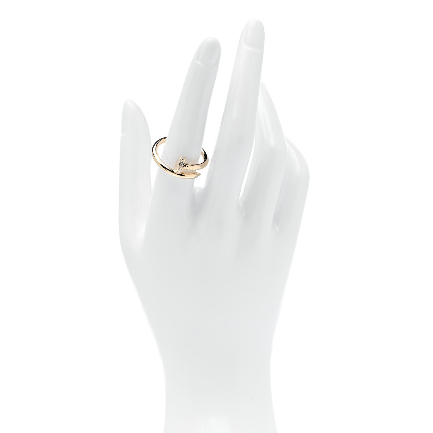 Cartier 18K Yellow Gold Diamond Juste Un Clou Ring 58 8.5 2 of 6