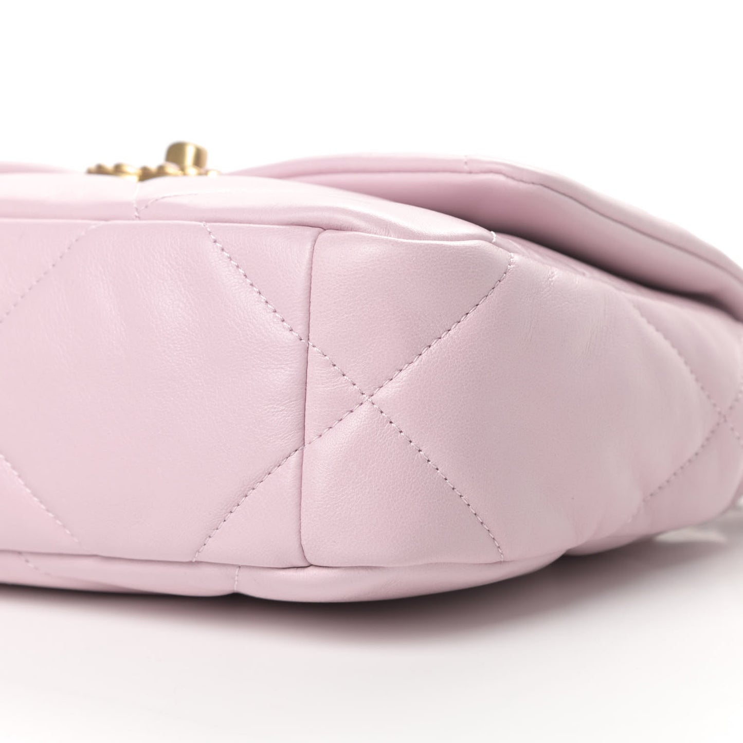 Lambskin Quilted Medium Chanel 19 Flap Light Pink