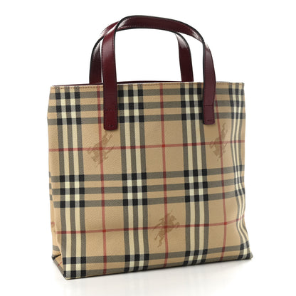 Burberry Haymarket Check Medium Tote Red 2 of 11
