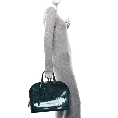 Louis Vuitton Vernis Alma GM Blue Nuit 2 of 11