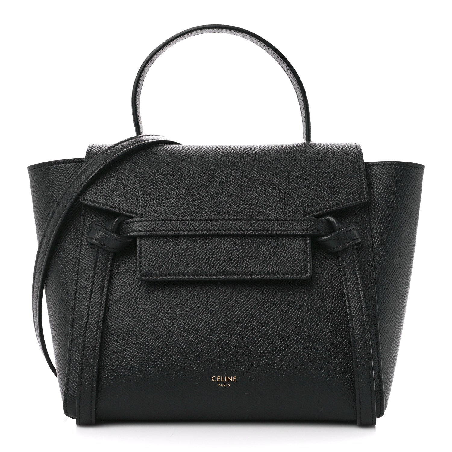 Celine Grained Calfskin Nano Belt Bag Black 1 of 10