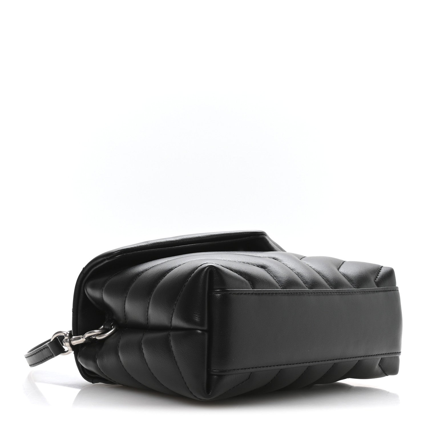 Saint Laurent Calfskin Y Quilted Monogram Toy Loulou Crossbody Bag Black 4 of 11