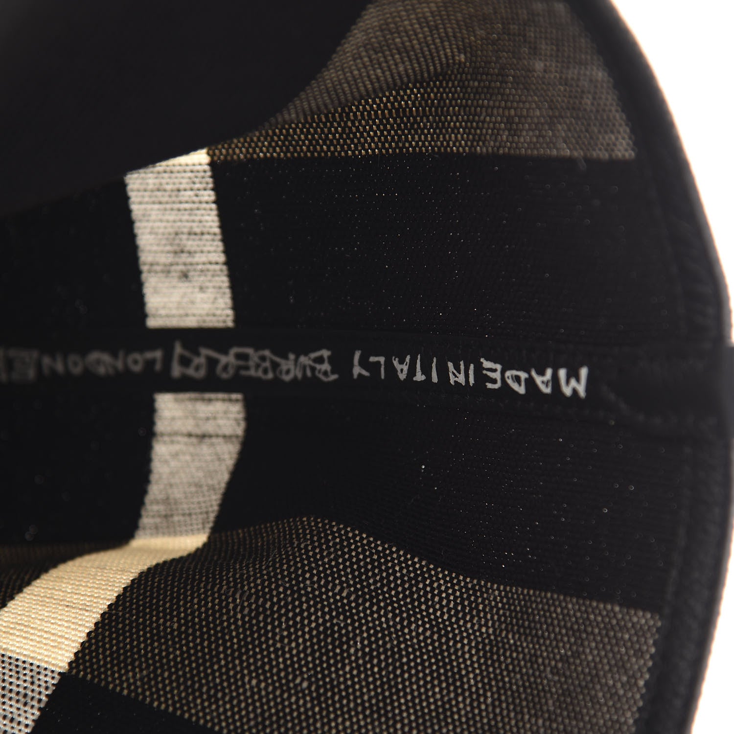 Burberry Coated Canvas Mega Check Medium Doodle Tote Black White 8 of 9