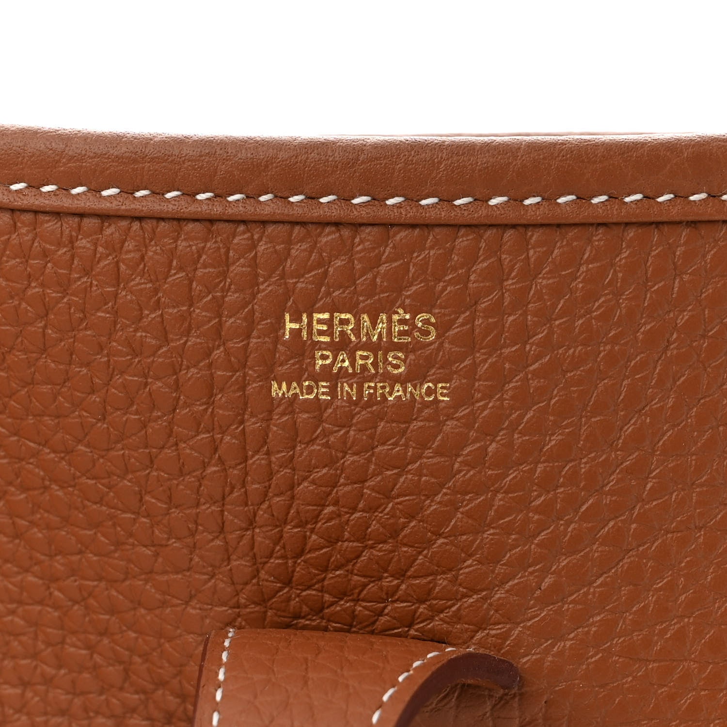 Hermes Taurillon Clemence Evelyne III PM Gold 6 of 11