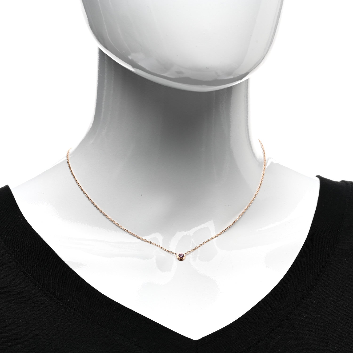 Cartier 18K Pink Gold Pink Sapphire D'Amour Pendant Necklace 2 of 4