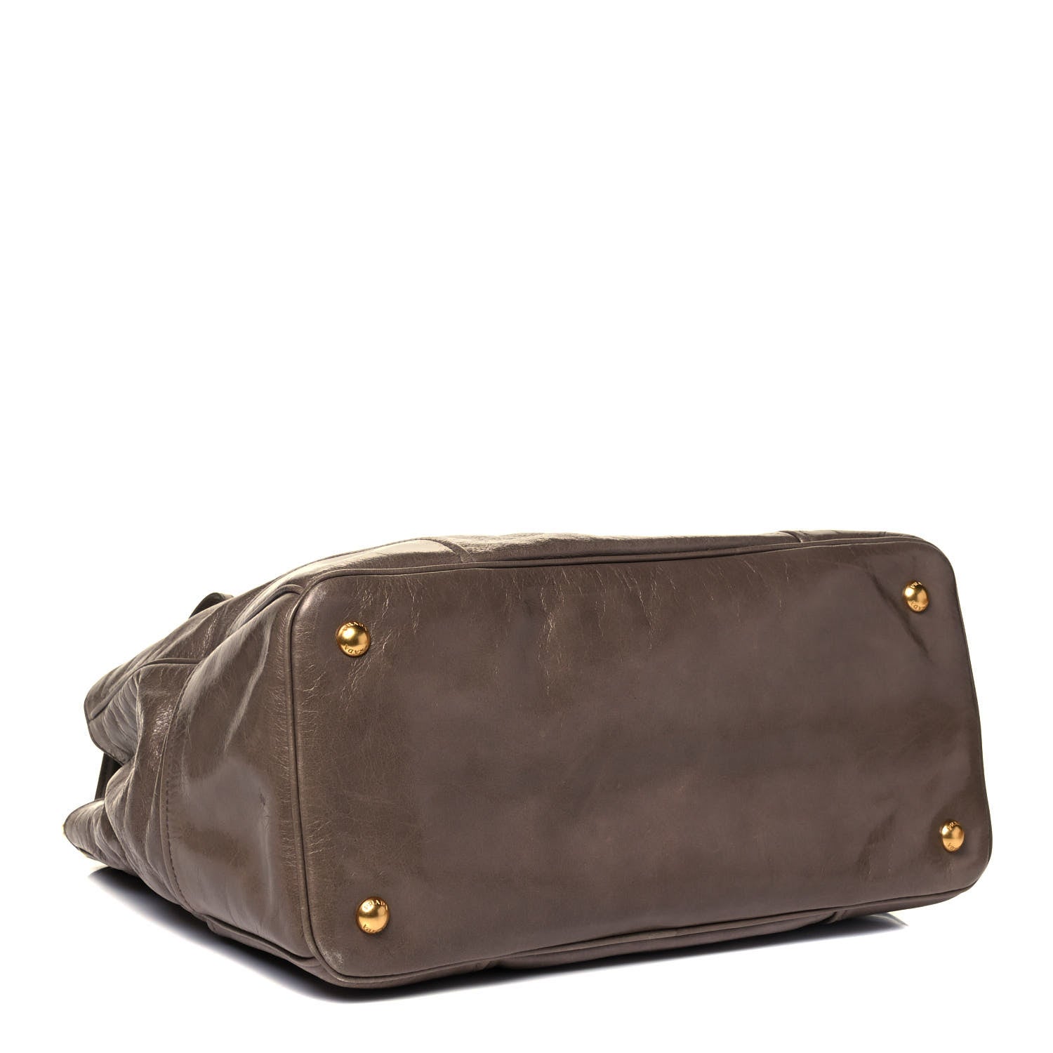 Prada Vitello Shine Tote Giunco 3 of 8
