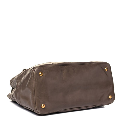 Prada Vitello Shine Tote Giunco 3 of 8