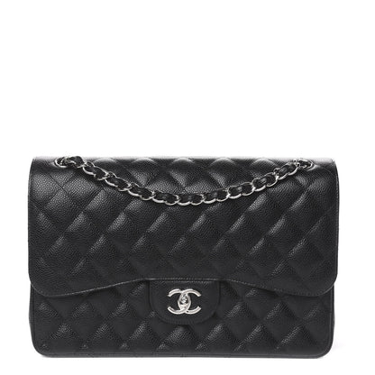 Chanel Caviar Quilted Jumbo Double Flap Black 1 of 11