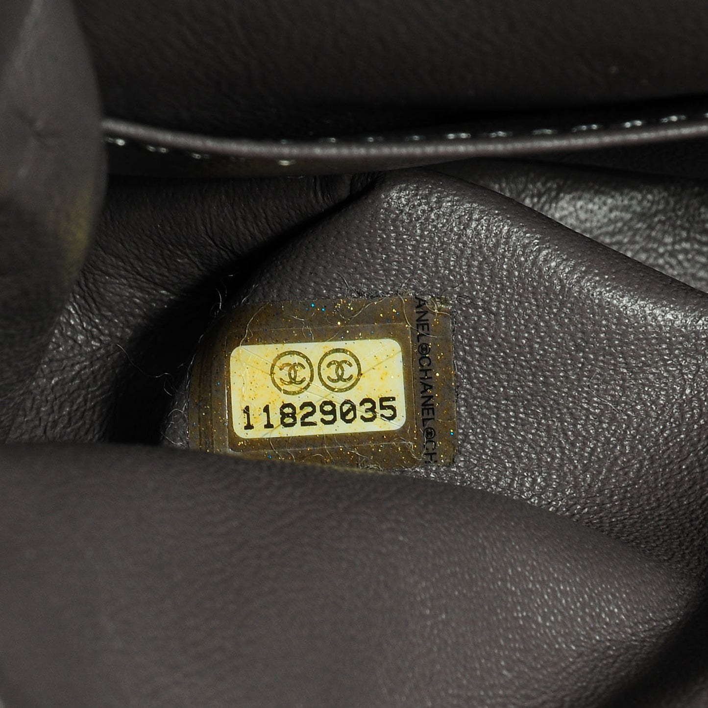 Lambskin Medium Double Flap w Bijoux Chain Grey
