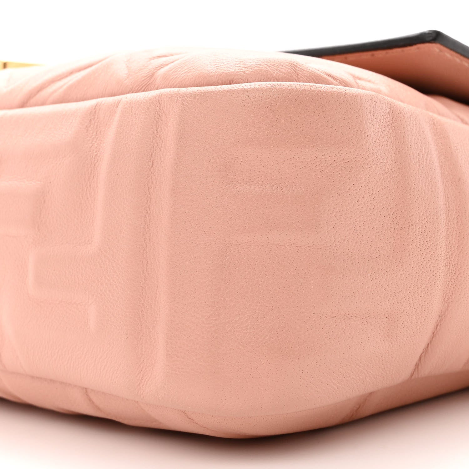 Fendi Nappa FF 1974 Embossed Baguette Rosa Bourbon 10 of 12