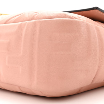 Fendi Nappa FF 1974 Embossed Baguette Rosa Bourbon 10 of 12