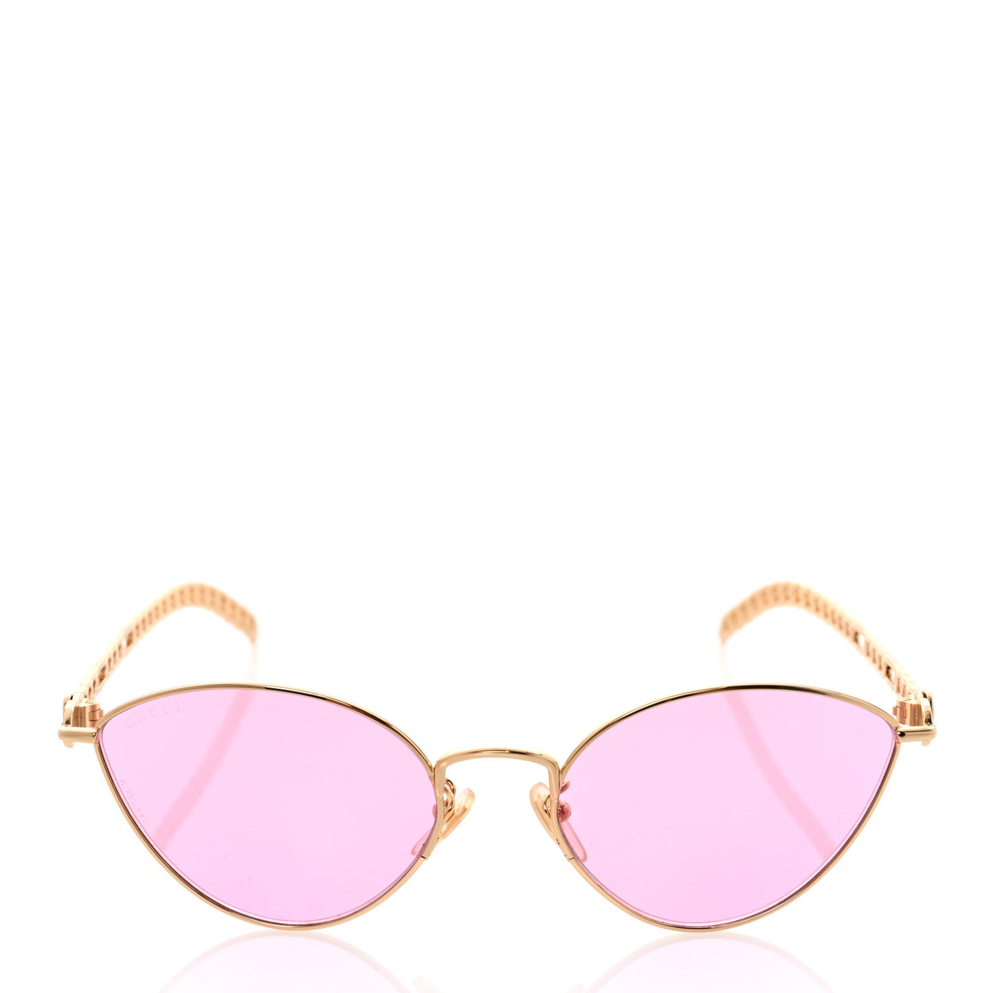 Metal Chain Cat Eye GG0977S Sunglasses Havana Pink