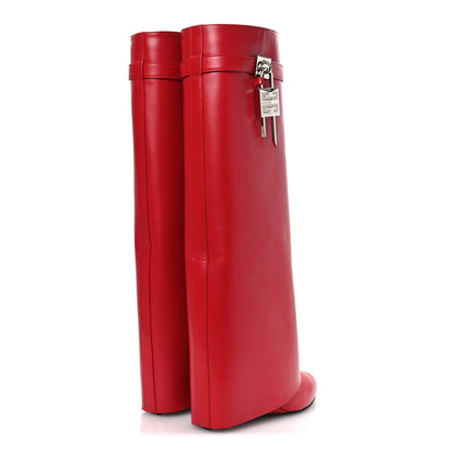 Givenchy Calfskin Shark Lock Pant Boots 40 Red 5 of 13