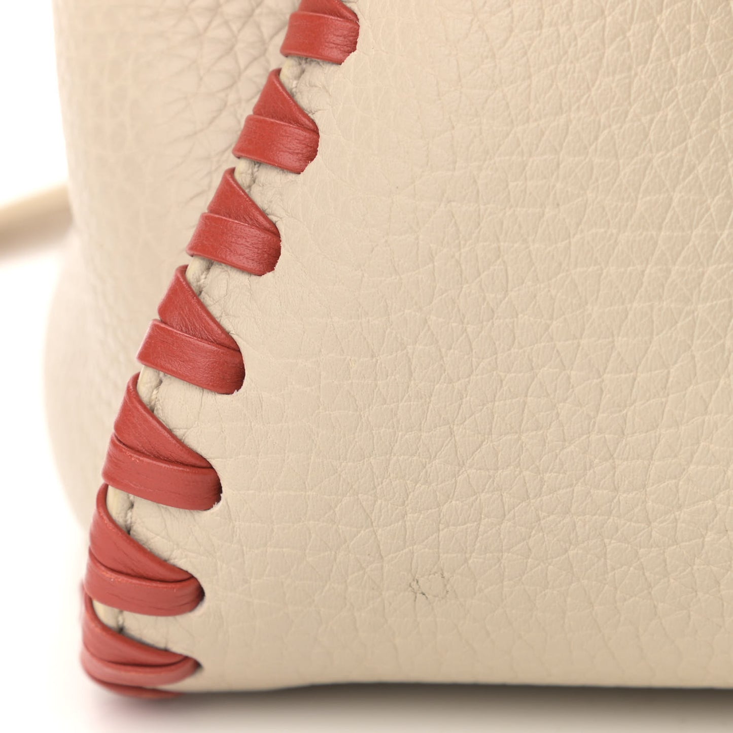 Heavy Grain Braided Edge Iris Tote Chalk