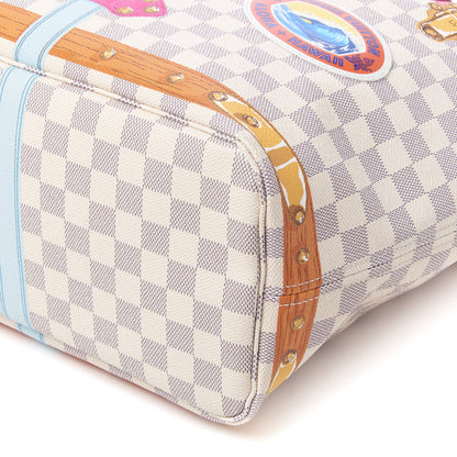 Louis Vuitton Damier Azur Summer Trunks Hawaii Neo Neverfull MM 5 of 9