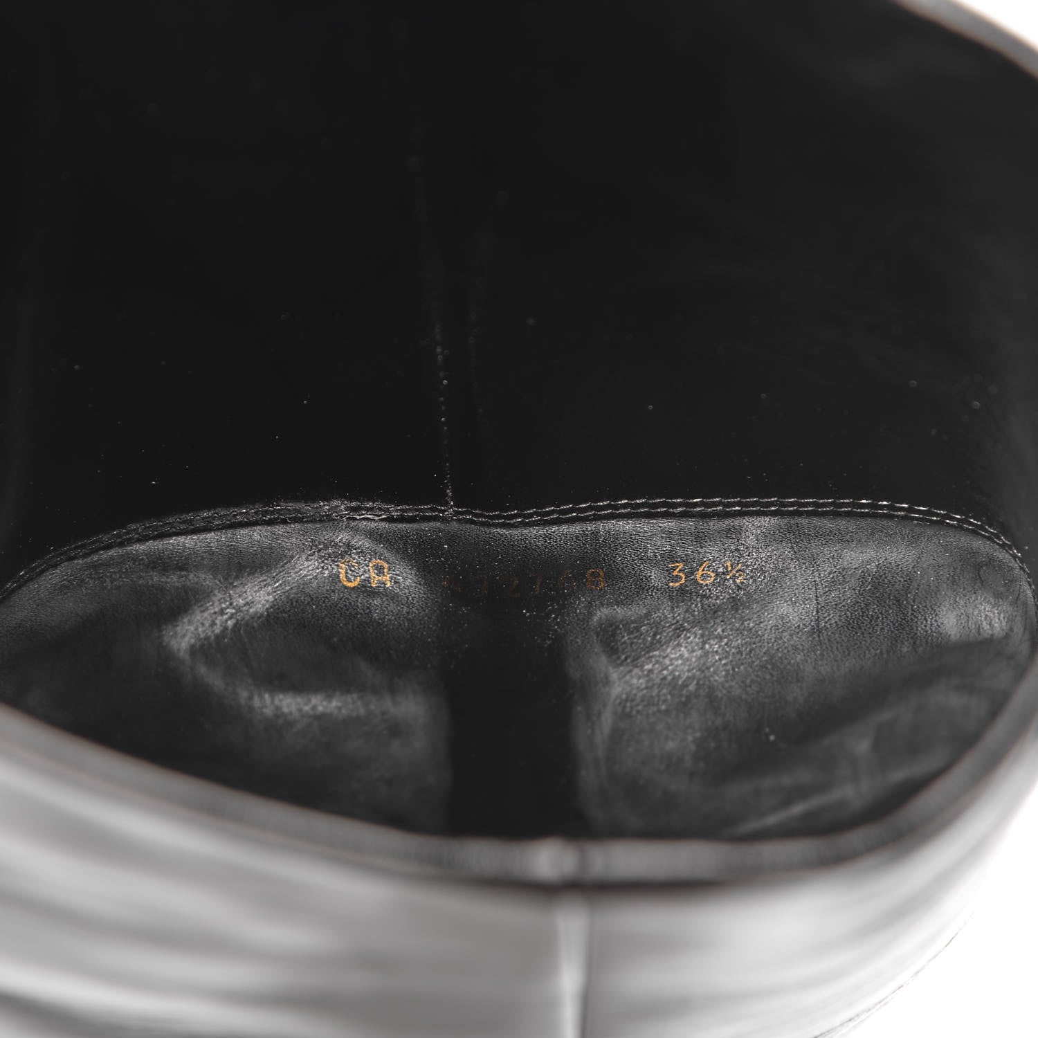 Saint Laurent Calfskin Niki 105 Thigh High Boots 36.5 Black 7 of 7